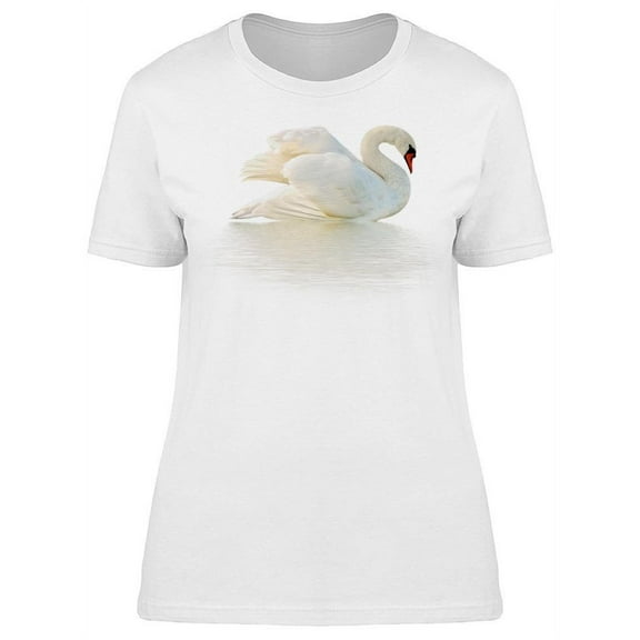 A Cute Swan Sitting T-Shirt Women -Image by Shutterstock, Female Small