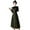 Green, variant on Sleeveless Plaid Belted Dress for Women Fall Winter Elegant Midi Overall Pinafore Apron Dress Green S