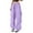 Purple, variant on Seductiva Sales Today Casual Pants for Women Women's Baggy Wide Leg Trousers Hop Y2K Streetwear Leisure Trousers Jogging Bottoms with Elastic Oversized Vintage 90S Pants