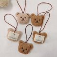 thumbnail image 3 of Colgante de oso de peluche de 2 piezas para niños, etiqueta de nombre personalizada, decoración de mochila, divertido colgante de dibujos animados, etiqueta de nombre para mochila escolar, 3 of 4