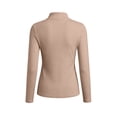 thumbnail image 6 of Staron Women's Tops Long Sleeve Solid Basic Casual Slim Crew Neck Lightweight Soft Fashion Tunic Tee Shirt, Khaki XXL, 6 of 6