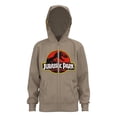 thumbnail image 1 of Sudadera Jurassic World Talla 14 Sustentable con Capucha y Cierre Completo Diseño Logo Clásico Beige, 1 of 4