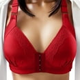 thumbnail image 2 of Sngxgn Women's Comfort-Strap Wireless, Full-Coverage Bra(Red,40), 2 of 4