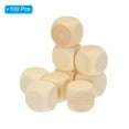 thumbnail image 3 of Uxcell 16mm Blank Wooden Dice, 100 Pack Unfinished Wooden Blocks 6 Sided Wood Cube Square Wood Blocks, 3 of 6