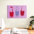 thumbnail image 3 of Elephant Stock Nail Polish Bottles Trio Wall Art - Horizontal Canvas Wall Art - Living Room Wall Decor - Fashion And Beauty Canvas - Blue And Red Decor - 12" x 8", 3 of 8