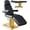 Black Style 1, variant on Chantmo Electric Hydraulic Massage Bed 441 lbs Load 4 Motors 200W Each Height 23.6 inch 90 Adjustable Headrest Footrest for Spa Home Clinic Black