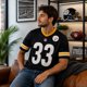 thumbnail image 4 of NFL Playera Oficial Pittsburgh Steelers Negro de Hombre, 4 of 9