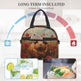 thumbnail image 4 of Fotbe Rose Cute Guinea Pig Bolsa de Almuerzo con Estampado, Lonchera Aislada, Contenedores de Comida Reutilizables Tipo Cooler a Prueba de Fugas, 4 of 7