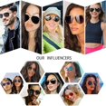 thumbnail image 5 of Men's Sunglasses Retro Pilot Sunglasses unisex Gift Toad Mirror, 5 of 5
