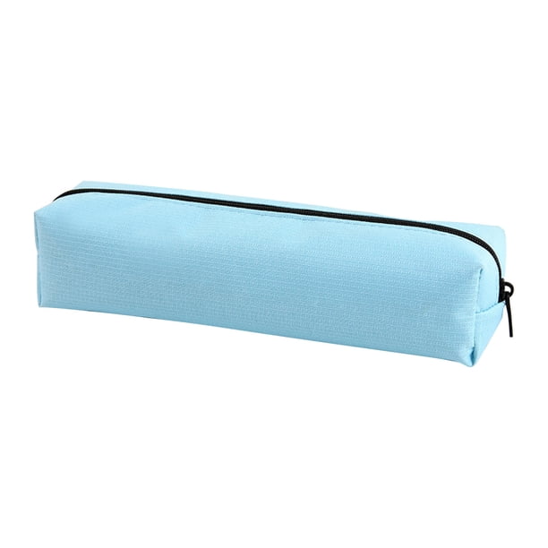 Bolsa grande para estuche de lápices para estudiantes | Organizador lindo de algodón para bolígrafos | Almacenamiento transparente con cremallera para útiles escolares | Bolsa para papelería y