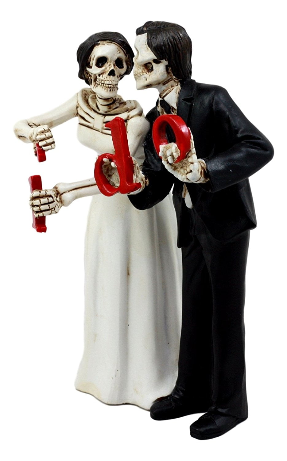 Ebros Day Of The Dead Wedding Skeleton Bride /& Groom Holding I Do Sign Figurine Cake Topper 6H Love Never Dies Wedding Ceremony Skeleton Lovers Statues Ebros Gift