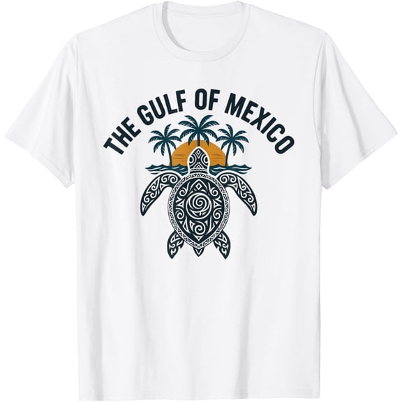 Velto Gulf of Mexico Est 1550 Forever Not US America with turtle T-Shirt All Size S-5XL