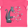 thumbnail image 4 of Inktastic Cat Versus Valentine’s Day Hearts with Wings Boys or Girls Toddler T-Shirt, 4 of 5