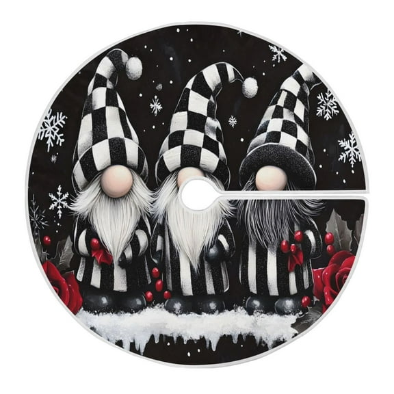 Ryvnso Christmas Tree Skirt Christmas Gnomes-2 Xmas Tree Skirts Ornament Home Decorations 35.4"