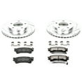 thumbnail image 3 of PowerStop Front Z23 Evolution Sport Carbon-Fiber Ceramic Brake Pad and Drilled & Slotted Rotor Kit Fits: FORD MAZDA Select Models K782, 3 of 10