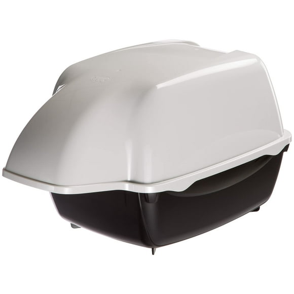 Ferplast Cosmic Bac à Litière Extérieur avec Capuche - Noir; Mesure 20x16x15