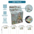 thumbnail image 6 of Table Runner - 72 Inch Long, Turquoise Easter Bunny Kitchen Dining Table Runner Dresser Scarves, Spring Easter Eggs Floral Wooden Farmhouse Decor for Coffee Tables Wedding Party Banquet, 6 of 8