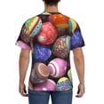 thumbnail image 3 of Bixox Men's Easter Eggs1 Printed Short Sleeve Skinny Athletic T-Shirt, 3 of 6