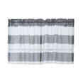 thumbnail image 5 of 2Pcs Grey_ 74x60cm Striped Bathroom Short Valance Rod Curtains, 5 of 8