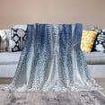 thumbnail image 3 of Yibo Flannel Plush Throw Blanket Green and White Cheetah Leopard Print Animal Skin Pattern Throws Super Soft Blanket for Couch Sofa Bed Chair Lightweight Warm Air Conditioning Blanket, 3 of 4