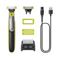 thumbnail image 1 of Philips OneBlade 360 visage + corps, utilisation humide et sèche, tailler, créer les contours et raser avec le peigne réglable 5-en-1 et le peigne pour le corps, QP2834/23, 1 of 8
