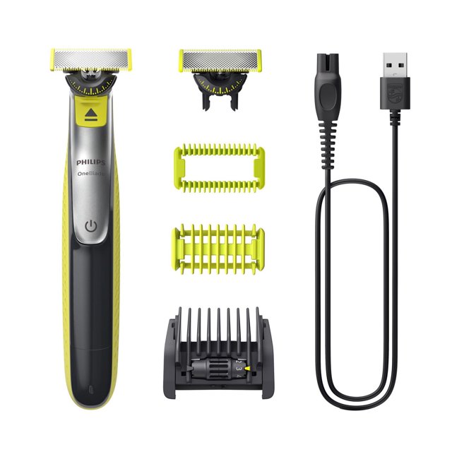 Philips OneBlade 360 visage + corps, utilisation humide et sèche, tailler, créer les contours et raser avec le peigne réglable 5-en-1 et le peigne pour le corps, QP2834/23