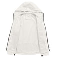 thumbnail image 4 of Rain Jacket for Women Waterproof Raincoats with Hooded Lightweight Windbreakers with Zipper Pockets for Travel Outdoor, 4 of 5