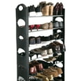 thumbnail image 6 of Simplify 10-Tier Stackable Plastic 30 Pairs Shoes Rack in Black, 6 of 9