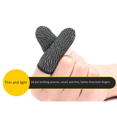 thumbnail image 4 of 15Pair Mobile Game Controller Finger Sleeve Sets, Anti-Sweat Reusable Waterproof Breathable Full Press Screen Finger Set,30 x Game finger cot,black, 4 of 6