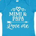 thumbnail image 4 of Inktastic Mimi and Papa Love Me for Grandchild Boys or Girls Baby Bodysuit, 4 of 5