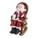 thumbnail image 2 of Estatua de Papá Noel en forma de mecedora con taza de café iluminada, figura de resina, escultura coleccionable de oficina para patio, fiesta al aire, 2 of 9
