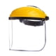 thumbnail image 3 of Protector facial transparente, protector contra salpicaduras de aceite, reutilizable, a prueba de polvo, ajustable, de seguridad. Amarillo, 3 of 7