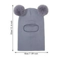 thumbnail image 7 of EHJRE Baby Winter Hat Cute Snow Hat with Double Infant Trendy Unisex Balaclava Dark Gray, 7 of 7