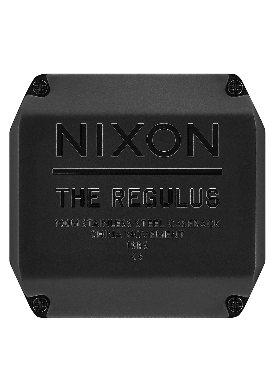 NIXON Regulus A1180 All Black 100m Water Resistant Men s Digital Sport Watch 46mm Watch Face 29mm 24mm Pu Rubber Silicone Band Walmart