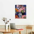 thumbnail image 2 of Wall Art Framed Canvas Print The Peonies,1907 Famous Paintings,Matisse Colorful Peony Flower Illustration Canvas Print Artwork for Living Room, Bed Room, Office - 20x16 Inch, 2 of 3