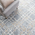 thumbnail image 6 of SAFAVIEH Martha Stewart Isabella Hughie Diamond Area Rug, Silver/Ivory, 4' x 6', 6 of 11
