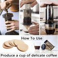 thumbnail image 4 of HLONK Replacement Paper Filter 1800 Count Unbleached Coffee Filter Paper Round Coffee Maker Filters Compatible with Aerobie Aeropress Coffee and Espresso Makers Disposable Coffee Tea Filt, 4 of 7