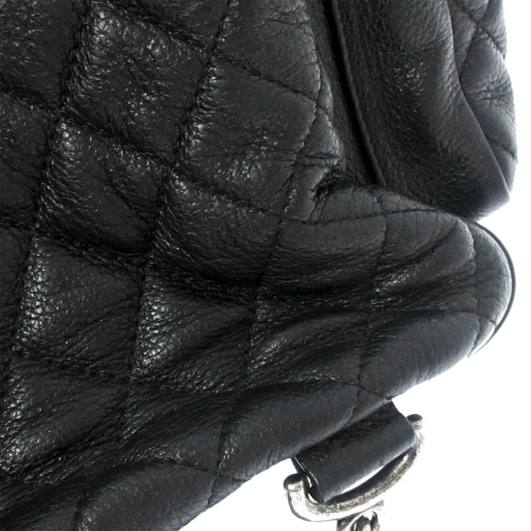 Pre-Owned Authenticated Chanel Casual Rock Timeless Backpack Caviar Leather  Black Unisex (Good) 