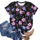 thumbnail image 2 of Tops de Ajuste Suelto para las Mujeres Impreso Manga Corta Suéter Camiseta Cuello Redondo Blusa Casual, Top de Moda para el Uso Diario Y las Salidas, 2 of 6
