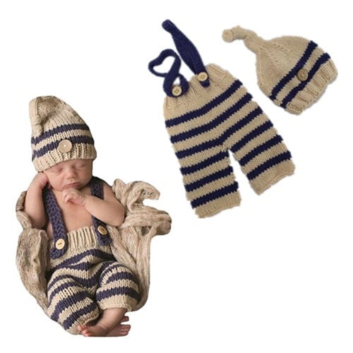 Bébé Filles Garçons Crochet Knit Costume Photo Photography Prop Outfits 