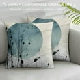 thumbnail image 3 of COMIO  Blue Moon Abstract Landscape Home Bedroom Decorations Soft Throw Pillow Cover, Watercolor Drawing Boho Pillow Case Pillowcase,, 3 of 5