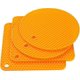 thumbnail image 1 of Salvamanteles antideslizantes para tarros, cubiertos, horno y olla, 4 Uds. (naranja), 1 of 4