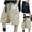 Black, variant on Tranfacy Toddler Boys 5-16 Years Summer Shorts Large Pocket Cargo Loose Knee Length Half Pants