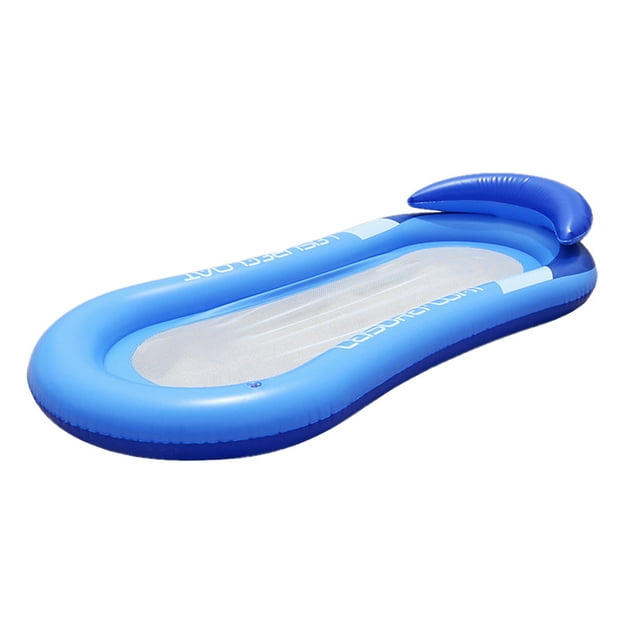 Cama de flotador de agua de playa de verano plegable inflable de piscina de fila flotante de PVC JShteea El nuevo