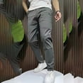 thumbnail image 2 of Ccpelsie Men's Lounge Pants Straight Leg Slim Fit Sweatpants Lightweight for Spring Summer Casual Home Wear with Pockets(Dark Gray,33), 2 of 8
