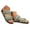 Green, variant on Summer Flat Sandals for Women Knitted Strap Comfortable Walking Slides Cork Footbed Beach Vacation Slippers Shoes Green size 6.5