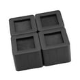 thumbnail image 2 of Juego de 4 elevadores de patas para muebles de plástico PP, antideslizantes, para mesa, escritorio, cama, sofá, color negro, 2 of 14