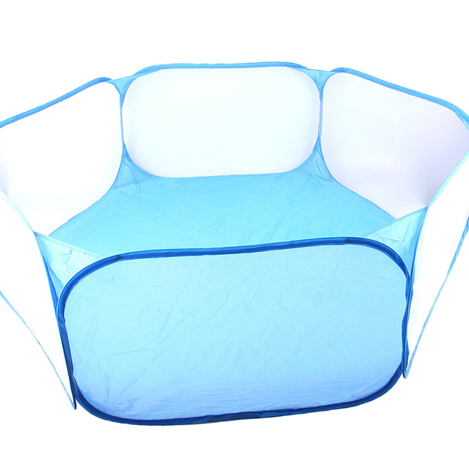 Folding Pet Rat Toys Cage Rabbit Hideout Breathable for Ferret Exercise , Blue