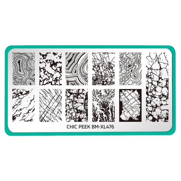 Chic Peek: Heart of Stone (BM-XL476) - Single Plate