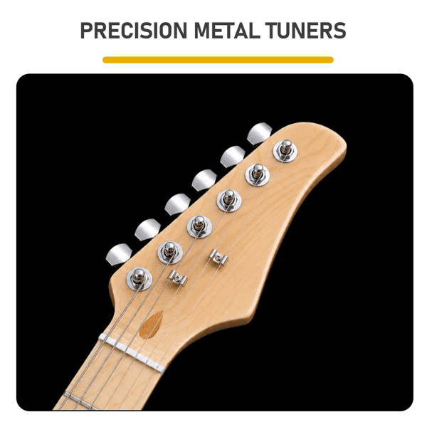 Maple Fingerboard Electric Guitar SS Pickup, Transparent Sky Blue